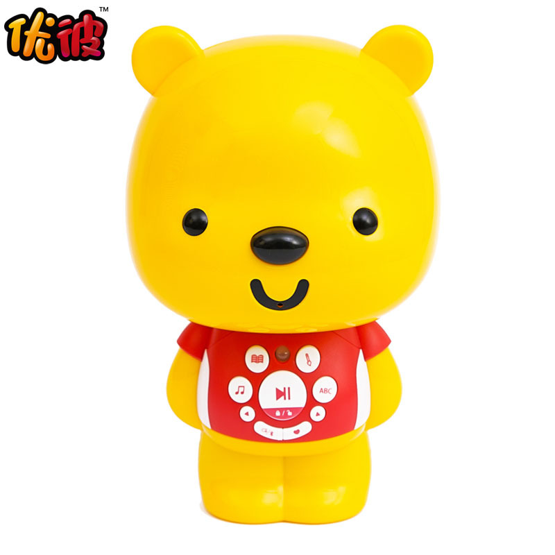 优彼蓝牙故事机红色 L1早教机MP3充电下载儿童玩具蓝牙故事机可充电下载早教机0-6岁婴儿童玩具