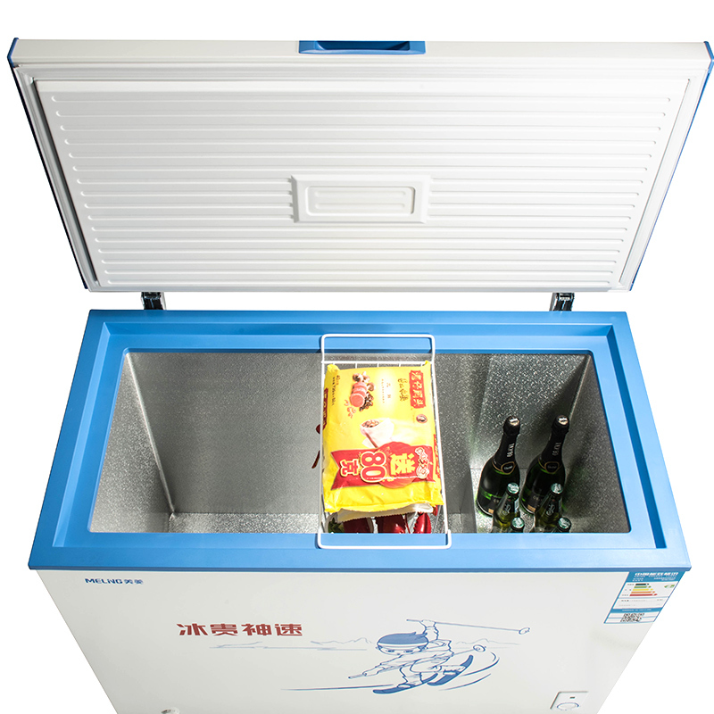 美菱(MELING) BC/BD-258DT 258升 冷藏冷冻变温柜 节能静音 卧式冷柜 家用商用(白)