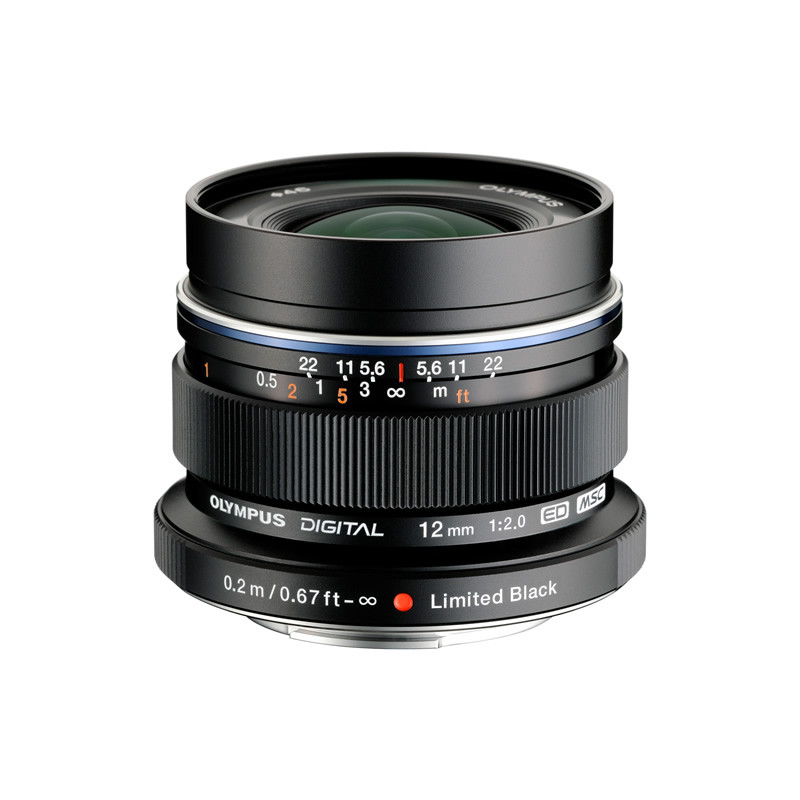 奥林巴斯(OLYMPUS M.ZUIKO DIGITAL ED 12mm f/2.0奥林巴斯卡口广角定焦46mm相机镜头