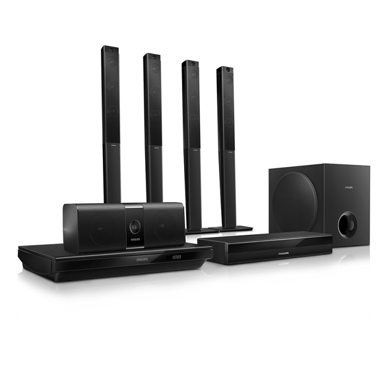 飞利浦(Philips)HTB5581G/93音响音箱 家庭影院 高清3D蓝光DVD播放机 5.1环绕电视音响 无线蓝牙