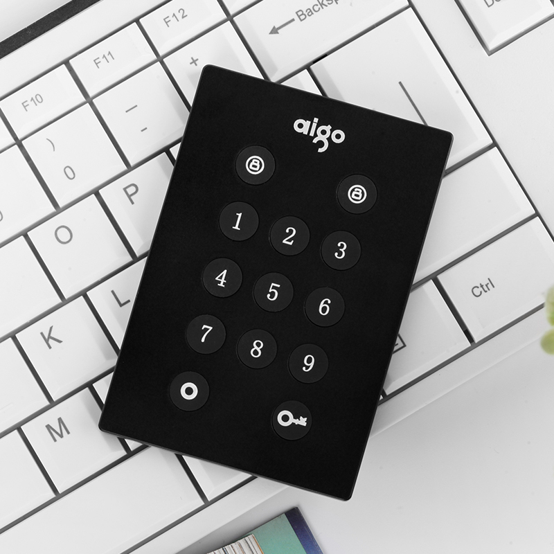 爱国者(aigo)M11 USB3.0加密移动硬盘 SSD固态硬盘 256G 黑色