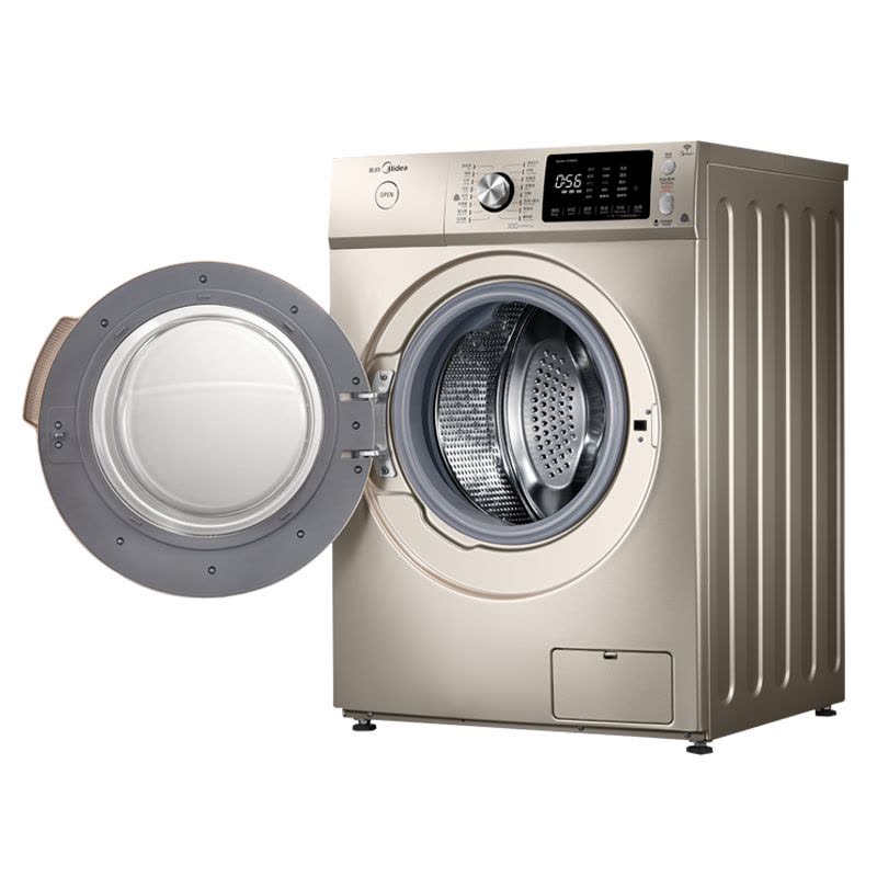 美的(Midea) MG100-1433WIDG 10公斤洗衣机 智能投放 变频节能 WIFI智能 家用 金色图片