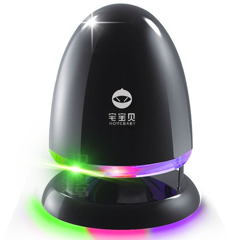 宅宝贝Q1桌面小电脑音箱蓝牙音响迷你低音炮扩音器播放器套装 台式多媒体喇叭影响小钢炮功放扬声器 蓝牙版 黑色