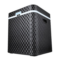 婷微(Tingwei)车载冰箱 CB-48plus-42L升藤编黑色半导体电子制冷冷暖冰箱 自驾野餐长途旅行便携拉杆款