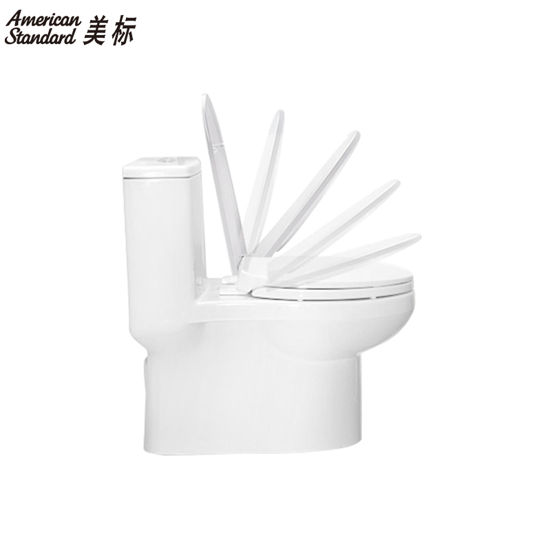 美标卫浴适家4/6L喷射虹吸式连体静音节水抽水马桶坐便器座厕CP-1858/59
