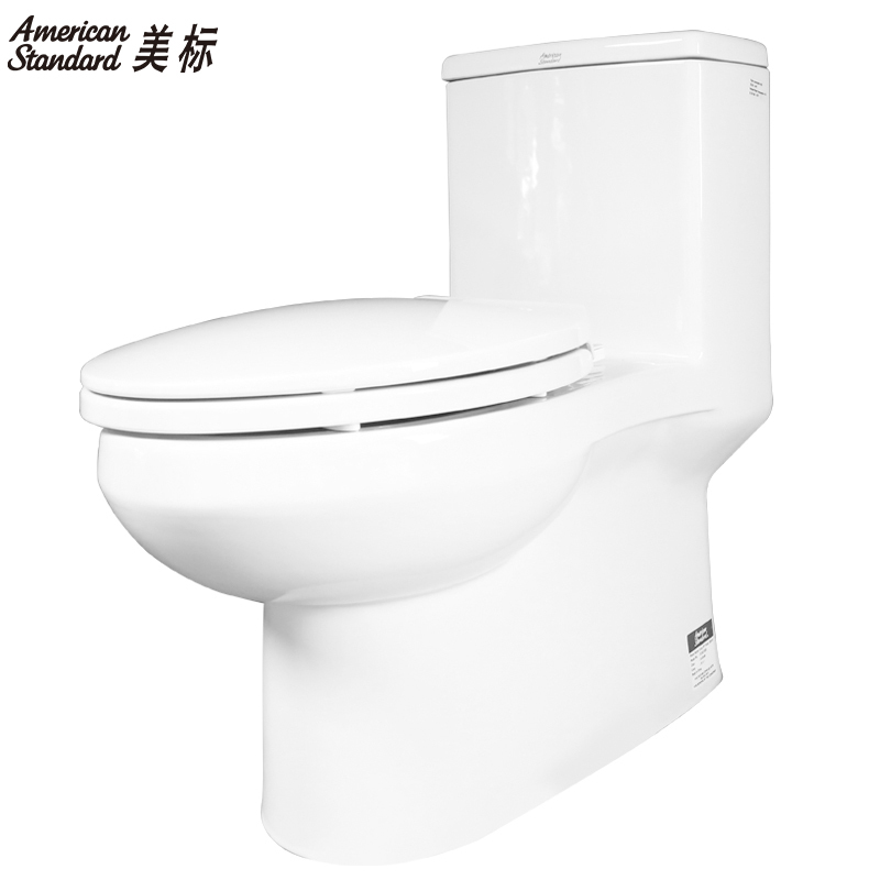 美标卫浴适家4/6L喷射虹吸式连体静音节水抽水马桶坐便器座厕CP-1858/59