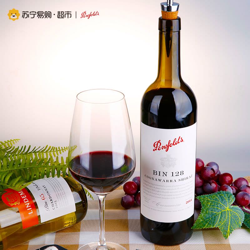 澳洲进口 Bin128设拉子干红葡萄酒 750ml 单支装图片