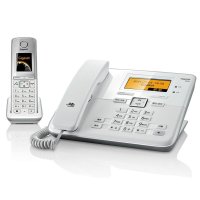 集怡嘉(Gigaset) C810无绳电话机子机中文输入一拖一子母机(珍珠白)