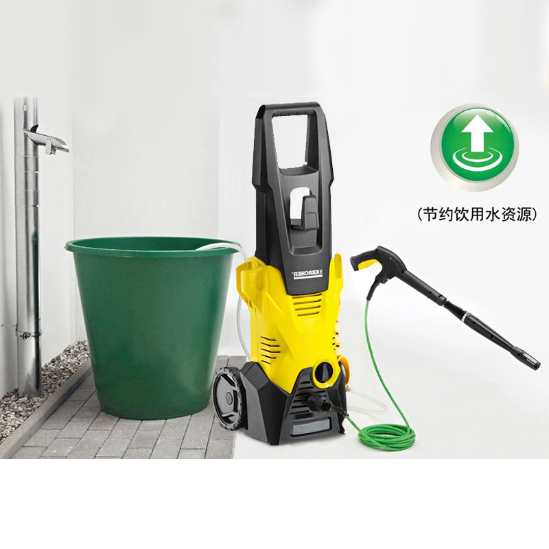 凯驰(KARCHER)洗车机K3 ECOM\WSK家用洗车机清洗机高压洗车水枪送6M进水1600w黄色