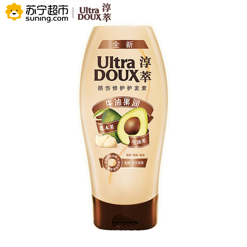 淳萃(UltraDOUX)牛油果润损伤修护洗发水400ml+护发素400ml超值套装高清大图