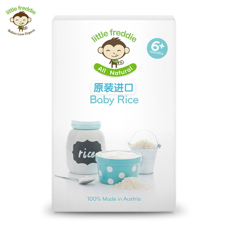 [苏宁自营]little freddie小皮 婴幼儿大米粉 120g 原装进口宝宝婴儿辅食 适用年龄6个月以上