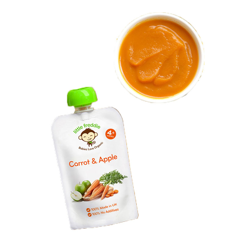 [苏宁自营]little freddie小皮 胡萝卜苹果泥 90g 原装进口宝宝婴儿辅食 适用年龄6个月以上高清大图
