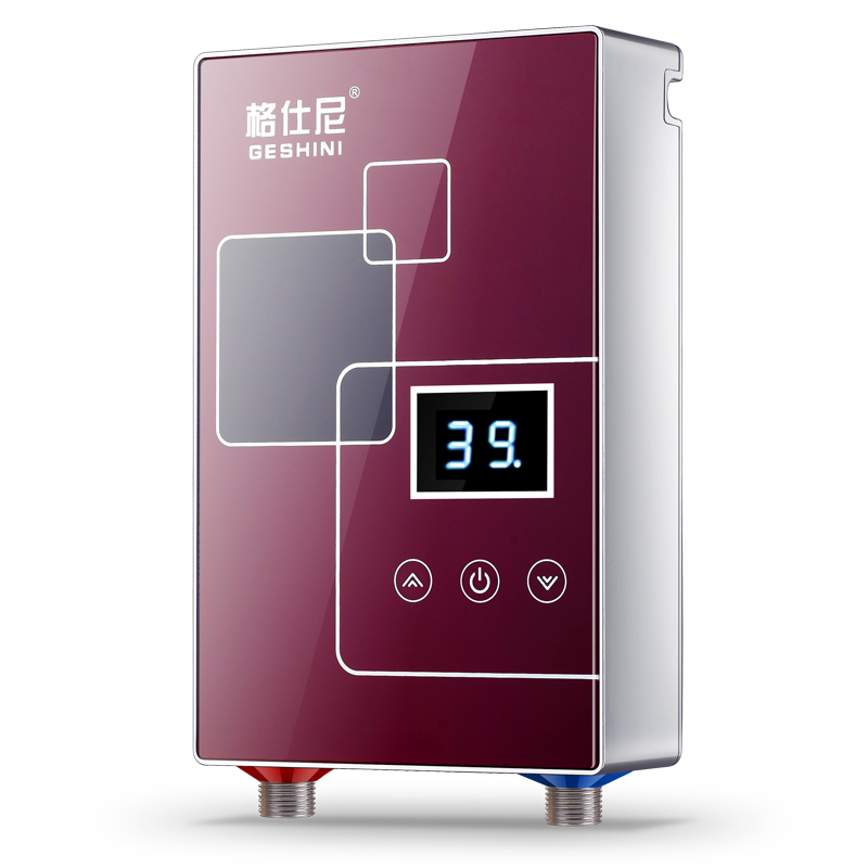 格仕尼[GESHINI]55Y免储水即热式电热水器速热智能恒温家用6000瓦/6KW洗澡淋浴机节能易安装红