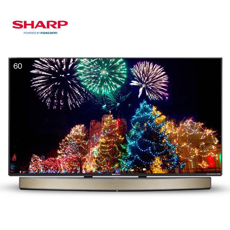 夏普(SHARP)LCD-60TX85A 60英寸 4K超高清网络智能液晶平板电视机(分体机 送一年会员 原装面板)