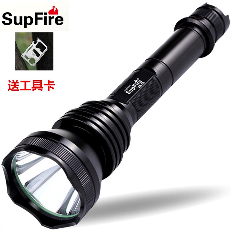 正品SupFire神火X6强光手电筒疝气灯芯远射户外电筒防水徒步高清大图