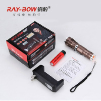 锐豹 户外 强光调焦变焦迷你充电小手电筒 远射防水 RB-227