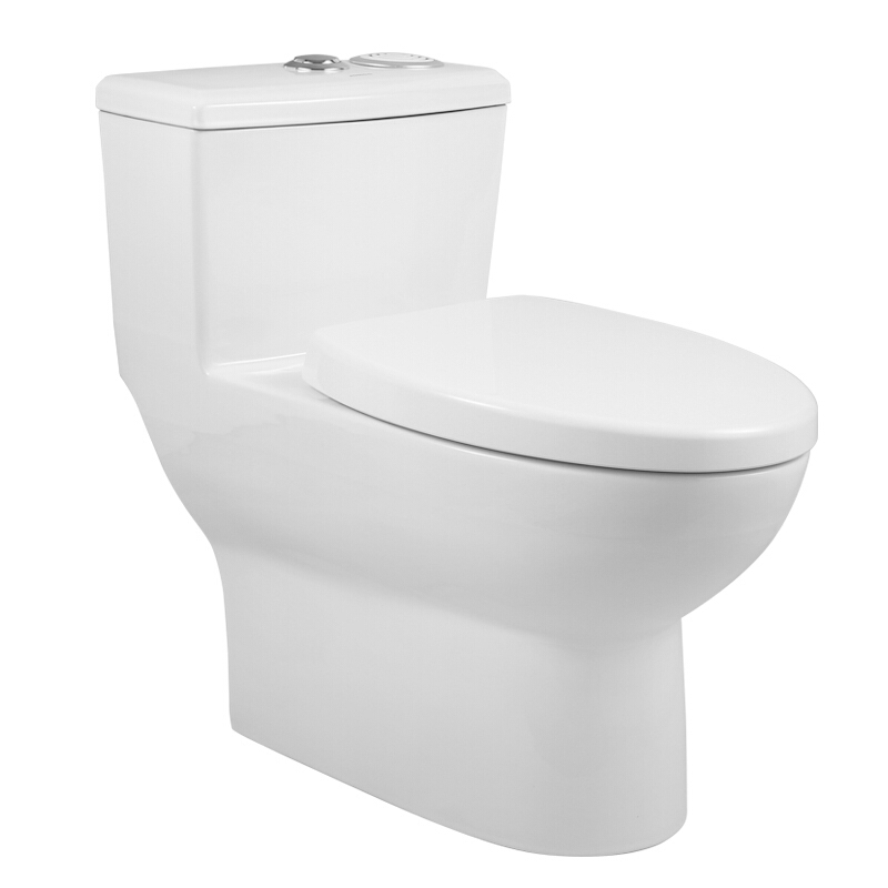 jomoo九牧虹吸式抽水马桶坐便器防臭连体式家用座便器