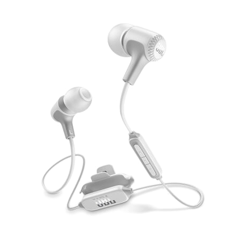 JBL E25BT 无线蓝牙运动耳机 入耳式立体声音乐耳机 无线跑步通话手机耳塞 白色