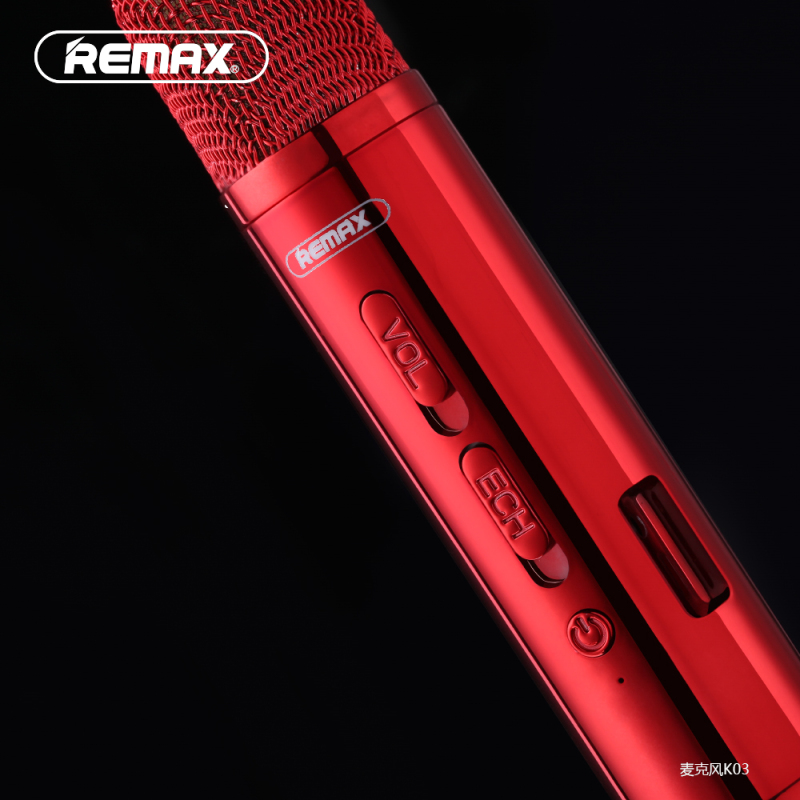 REMAX 麦克风蓝牙音箱 K03(红色Red)