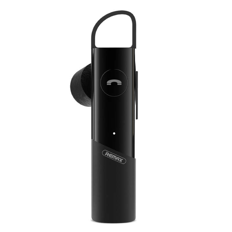 睿量Remax T15商务蓝牙耳机 语音来电提示 蓝牙4.1智能一拖二手机耳机入耳式 黑色