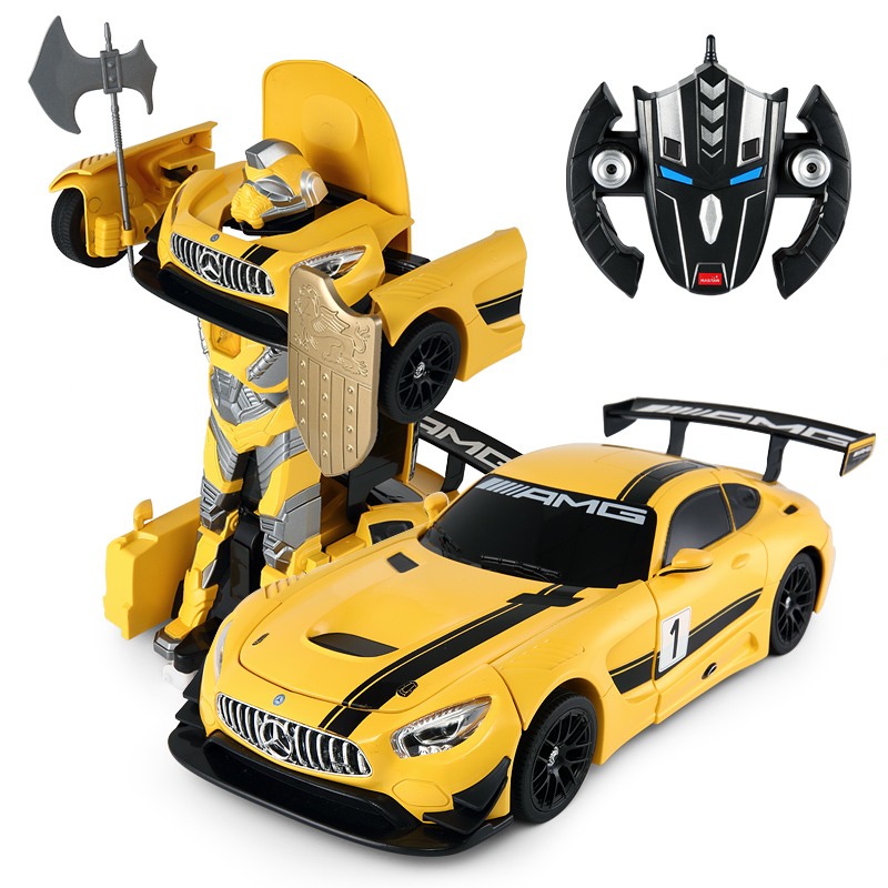 星辉(Rastar)RS战警奔驰遥控变形机器人一键遥控变形车金刚儿童玩具74800黄色高清大图