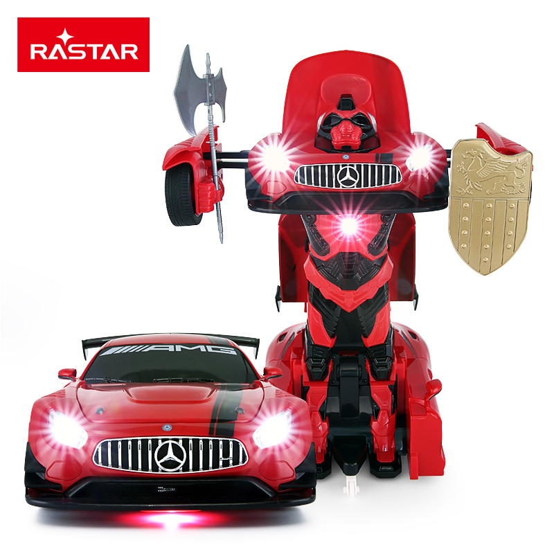星辉(Rastar)RS战警奔驰遥控变形机器人一键遥控变形车金刚儿童玩具车74800红色高清大图