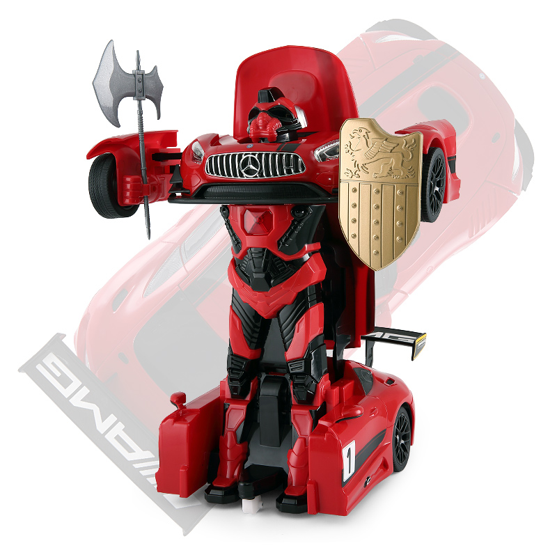 星辉(Rastar)RS战警奔驰遥控变形机器人一键遥控变形车金刚儿童玩具车74800红色高清大图