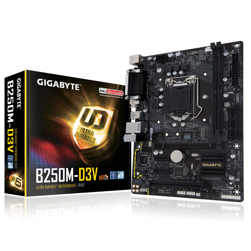 技嘉(GIGABYTE) B250M-D3V 台式机主板 (INTEL平台/LGA 1151)
