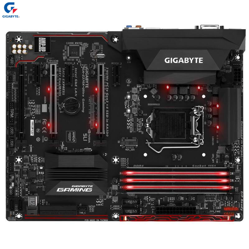技嘉(GIGABYTE) Z270X-Ultra Gaming 台式机电竞游戏主板(INTEL平台/LGA 1151)