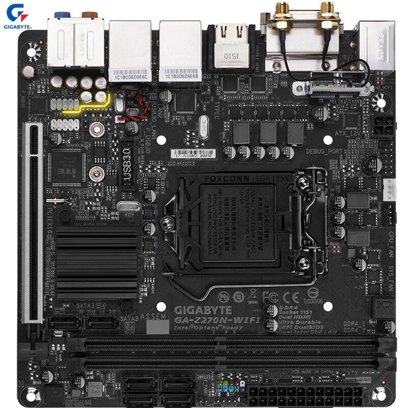 苏宁自营技嘉(GIGABYTE)Z270N-WIFI 主板 (Intel Z270/LGA 1151)