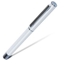 得力deliS80黑色笔芯商务签字笔办公用0.5m金属中性笔碳素笔2色可选