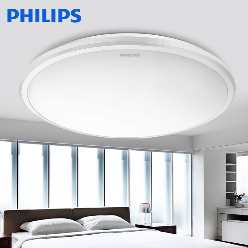 飞利浦(PHILIPS)led吸顶灯圆形 简约现代亚克力卧室灯书房阳台客厅灯过道灯恒丽Philips恒洁