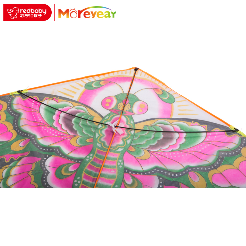 [苏宁红孩子]MoreYear 金粉蝴蝶风筝 儿童户外好飞玩具 金粉蝴蝶风筝+线板+风筝线