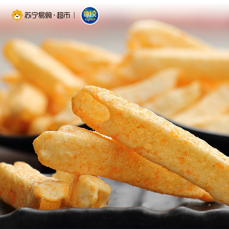 可比克 膨化食品 咔趣薯条70g(秘制牛排味)
