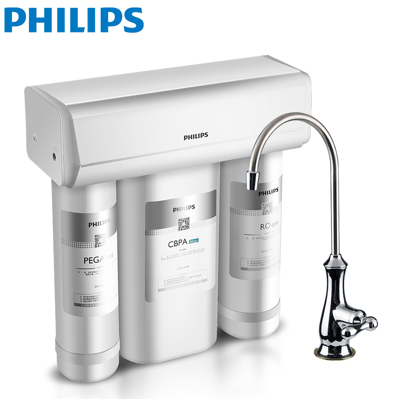 飞利浦 Philips 家用净水器 净水机 厨下RO直饮机WPF1