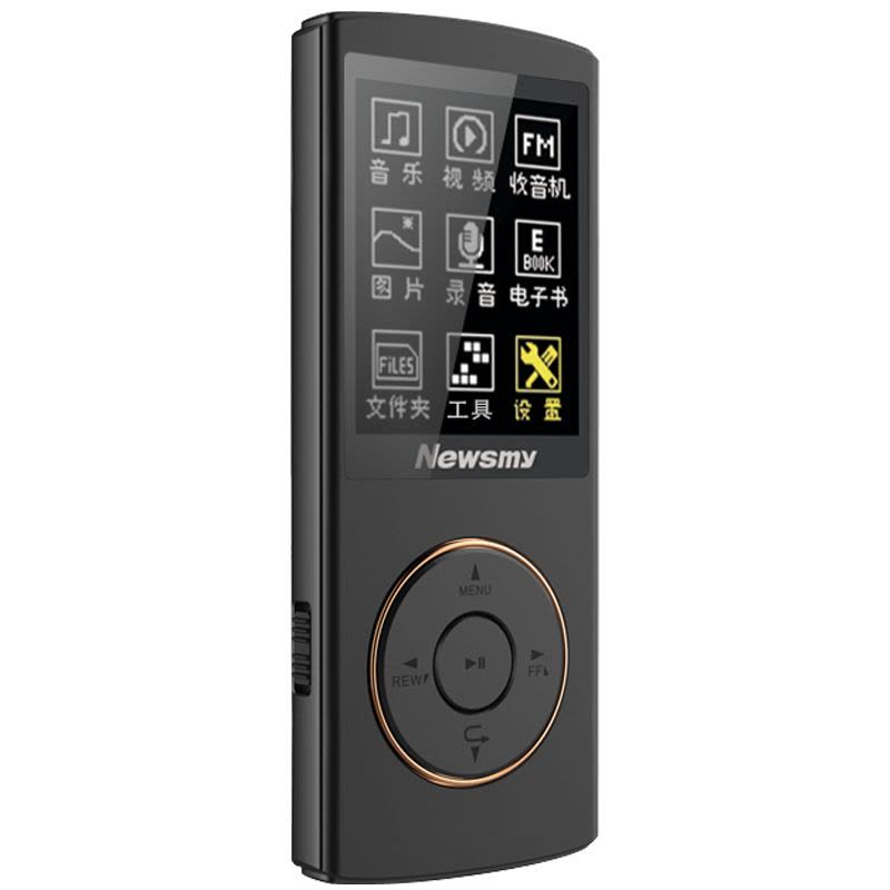 纽曼(Newsmy)F33 黑色 8G mp3 mp4播放器 录音+有屏+ 运动MP3 HIFI无损音乐播放器图片
