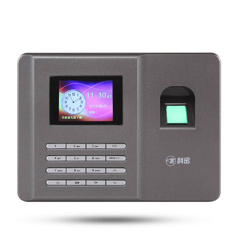 科密X100指纹考勤机打卡机 指纹式打卡机 指纹机 上班签到机 免软件操作