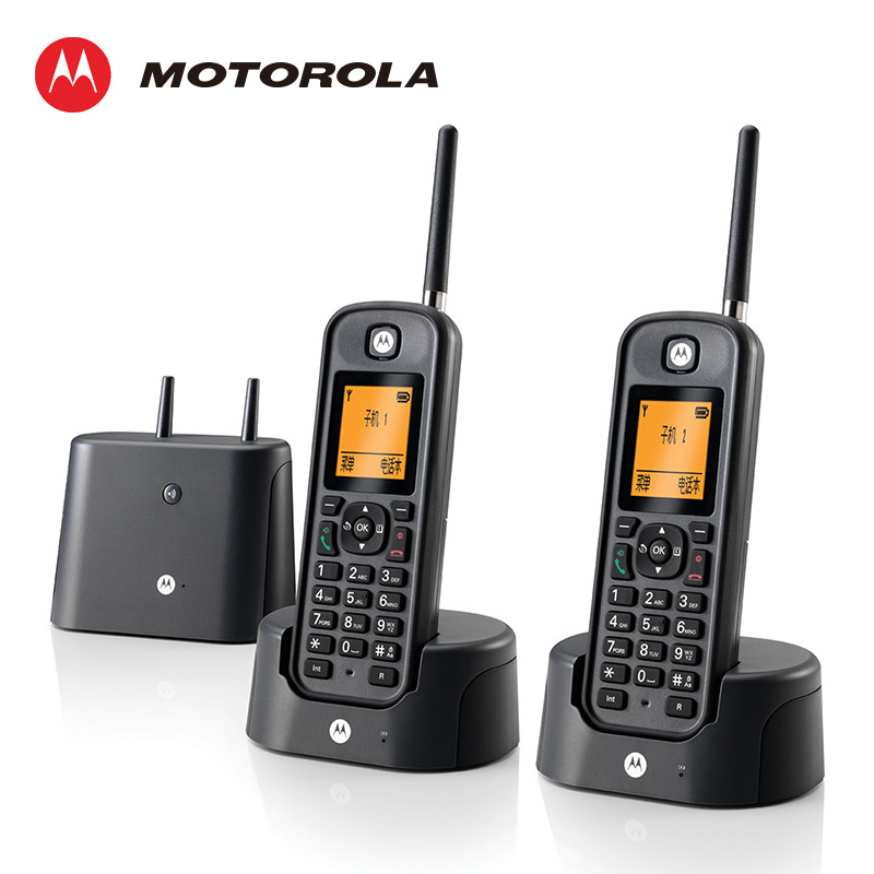 摩托罗拉(MOTOROLA) O202C 电话机 远距离数字无绳单机 可达600M距离IP67防水