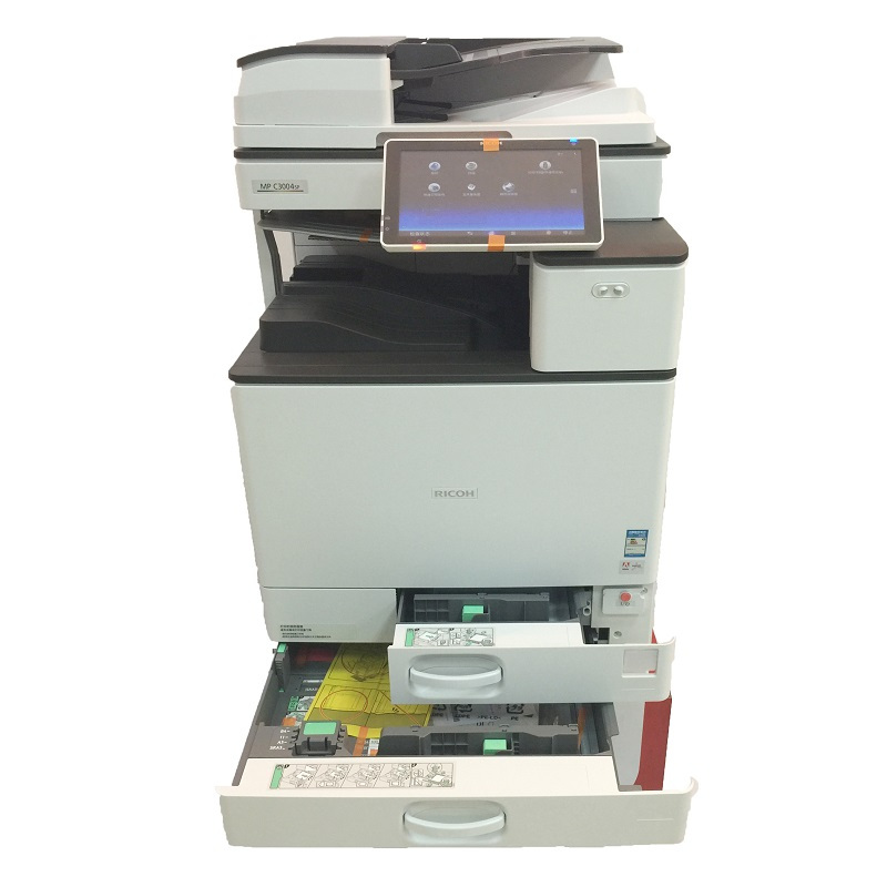 理光MPC3504SP基本配置、主机、自动双面送稿器,复印机底座、网络打印扫描。