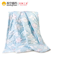 吉祥三宝手绘春色夏凉被空调被 1.5*2.0m 花色 纤维 被子 花朵 平纹