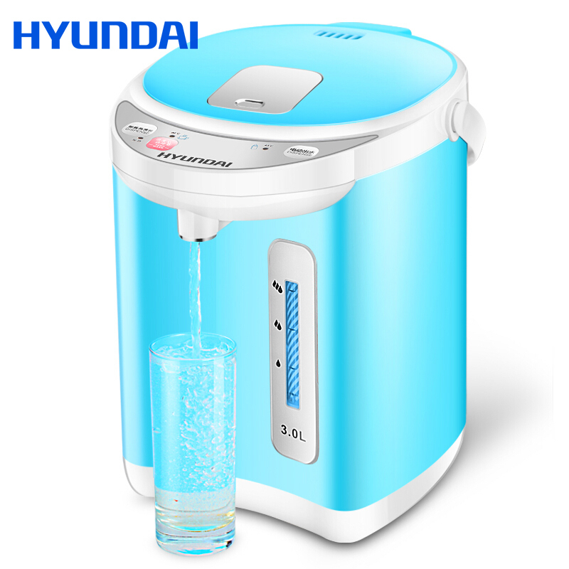 现代(HYUNDAI) QC-KS3009 电热水瓶 304不锈钢电水壶 家用智能保温电热水壶 烧水壶