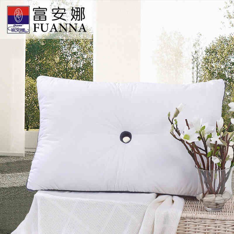 富安娜(FUANNA)枕芯枕头床上用品助眠枕单双人纤维成人枕芯枕头一个装 新一代立体安眠枕 48*74cm 白色图片