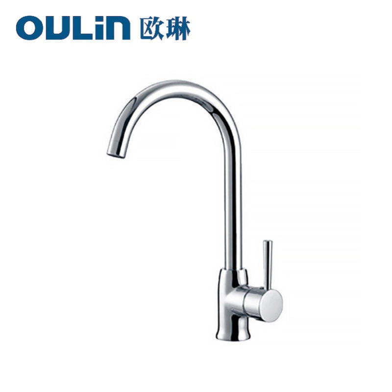 [苏宁自营]欧琳Oulin不锈钢水槽+龙头套餐 优质304不锈钢厨房水槽双槽洗菜盆OLYD8245+OL-CFX001
