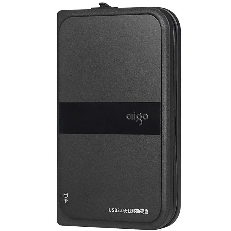 爱国者（aigo） HD816 500GB 无线移动硬盘 USB3.0 黑色图片