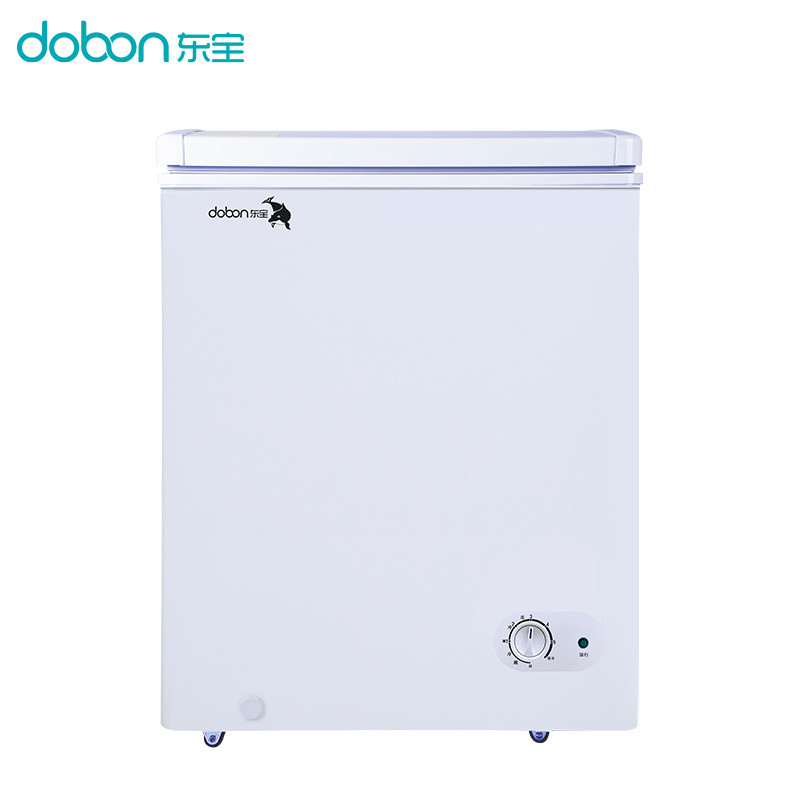 东宝(dobon)BD/BC-105D 105升 家用卧式冷柜 星星品质 冷藏冷冻可转换 单温冰柜 (白色)