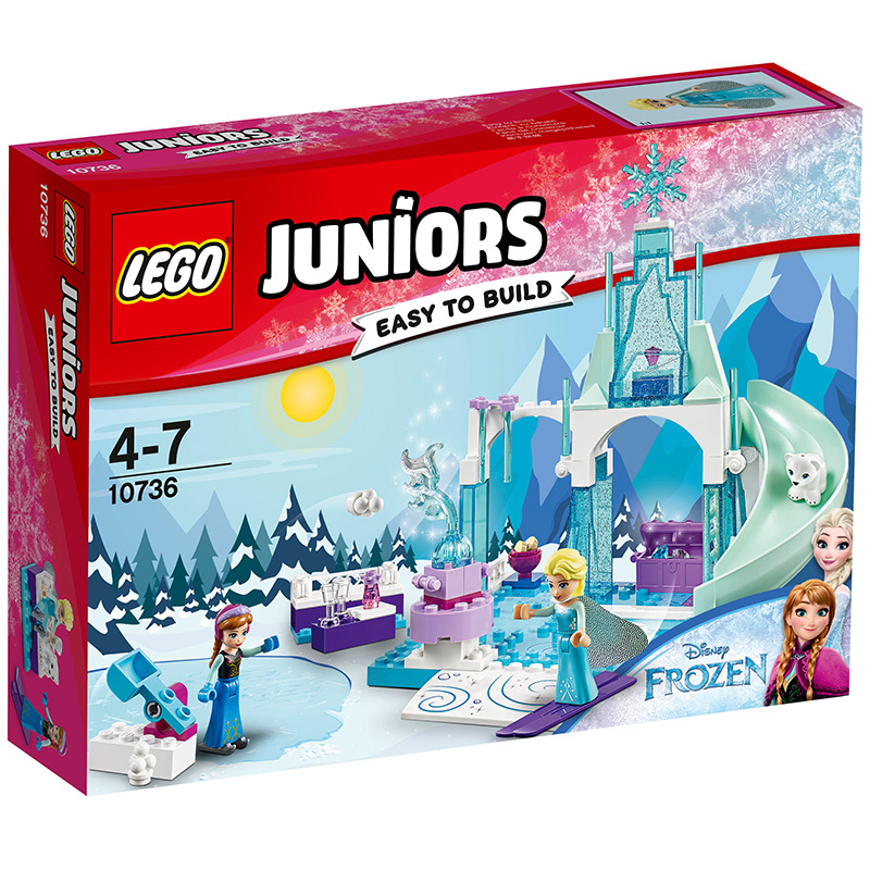 LEGO 乐高 Juniors小拼砌师系列 安娜和艾莎的冰雪乐园10736 4-7岁 50-100块 塑料玩具
