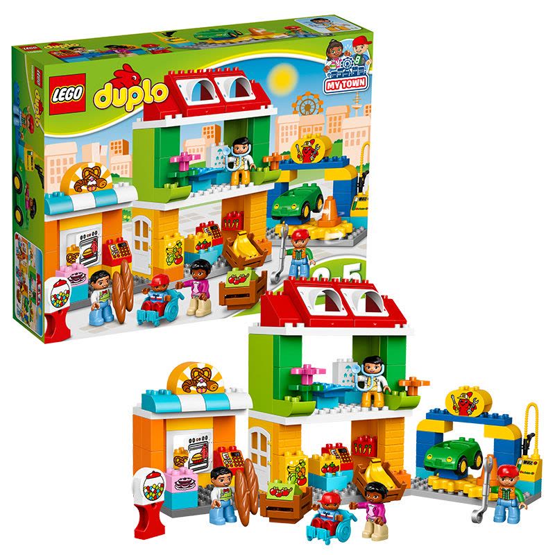 LEGO 乐高 DUPLO得宝系列 城市广场10836 50-100块 塑料 2-5岁 玩具图片