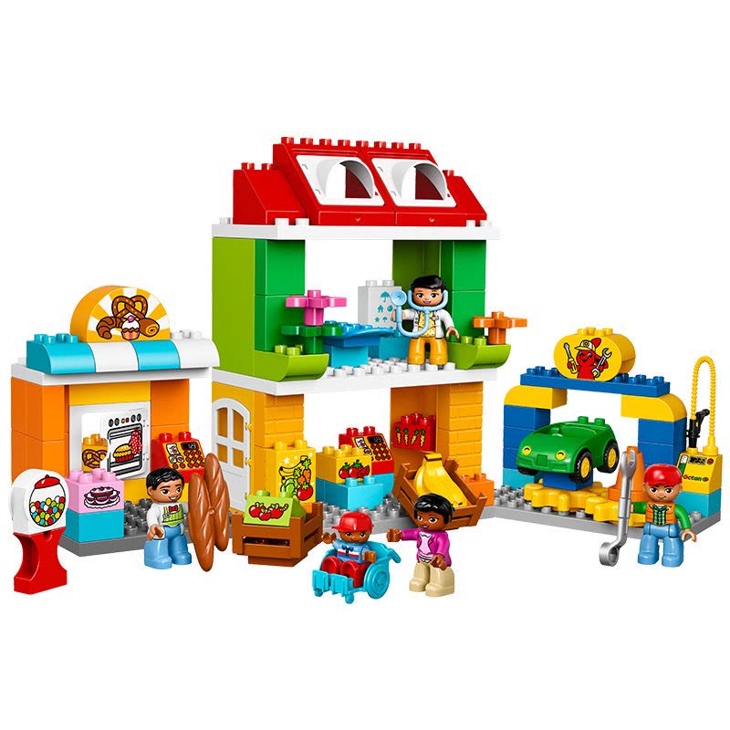 LEGO 乐高 DUPLO得宝系列 城市广场10836 50-100块 塑料 2-5岁 玩具图片