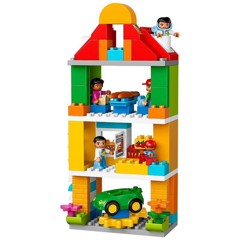 LEGO 乐高 DUPLO得宝系列 城市广场10836 50-100块 塑料 2-5岁 玩具图片