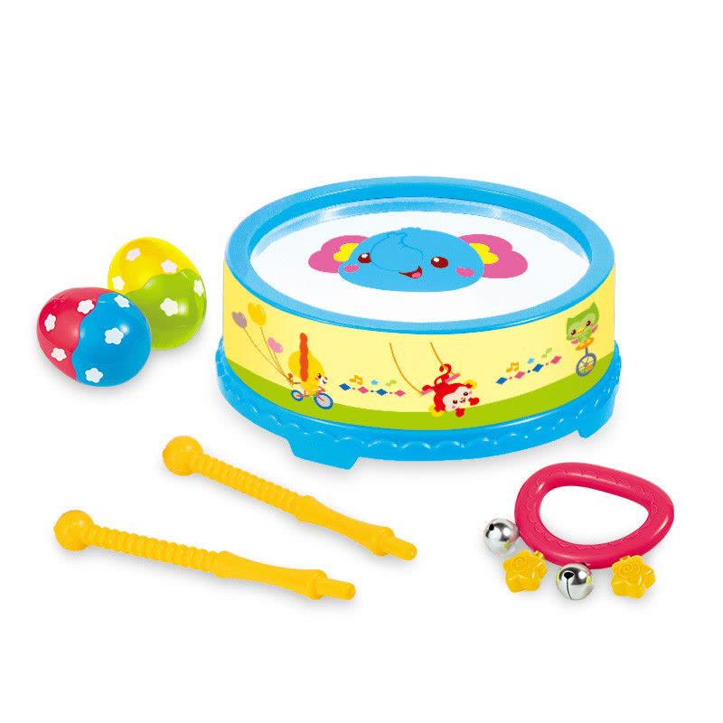 澳贝(AUBY)启蒙乐器大鼓组4pcs 奥尔夫乐器组合音乐儿童玩具 塑料玩具1-3岁 463830DS图片